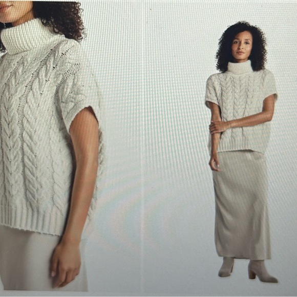 Splendid Cable Knit Turtleneck Sweater - Picture 5 of 5